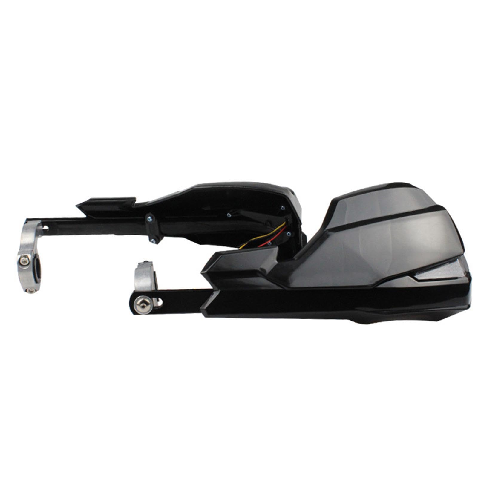 Paramani per motociclette progettati per la sicurezza con illuminazione a LED efficace per la guida notturna. Parti per paramani. con luce a LED.