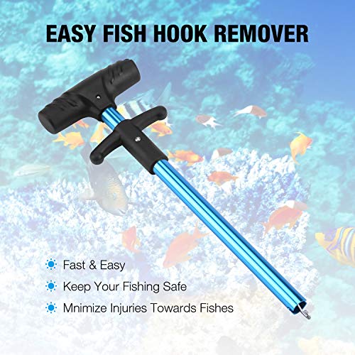 SLTG2020 9 inches Easy Reach Fish Hook Remover Tool Squeeze Out Hook Extractor (Random Color)