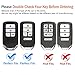 COMPONALL for Honda Key Fob Cover, Key Fob Case for Honda Accord Civic CRV Pilot Odyssey Passport Smart Premium Soft TPU Full Cover Protection Smart Remote Keyless Key Fob Shell, Red