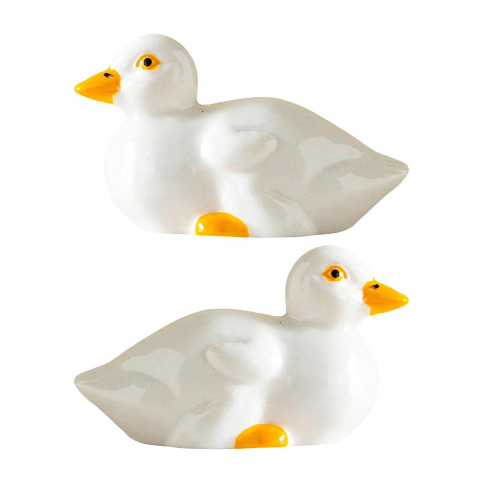 Zbiianxer Lying Down 2Pcs Appealing Ceramic Bird Toilet Seat Bolt Covers That Hide Unsightly Screws With Elegance Waterproof Toilet Bolt Covers