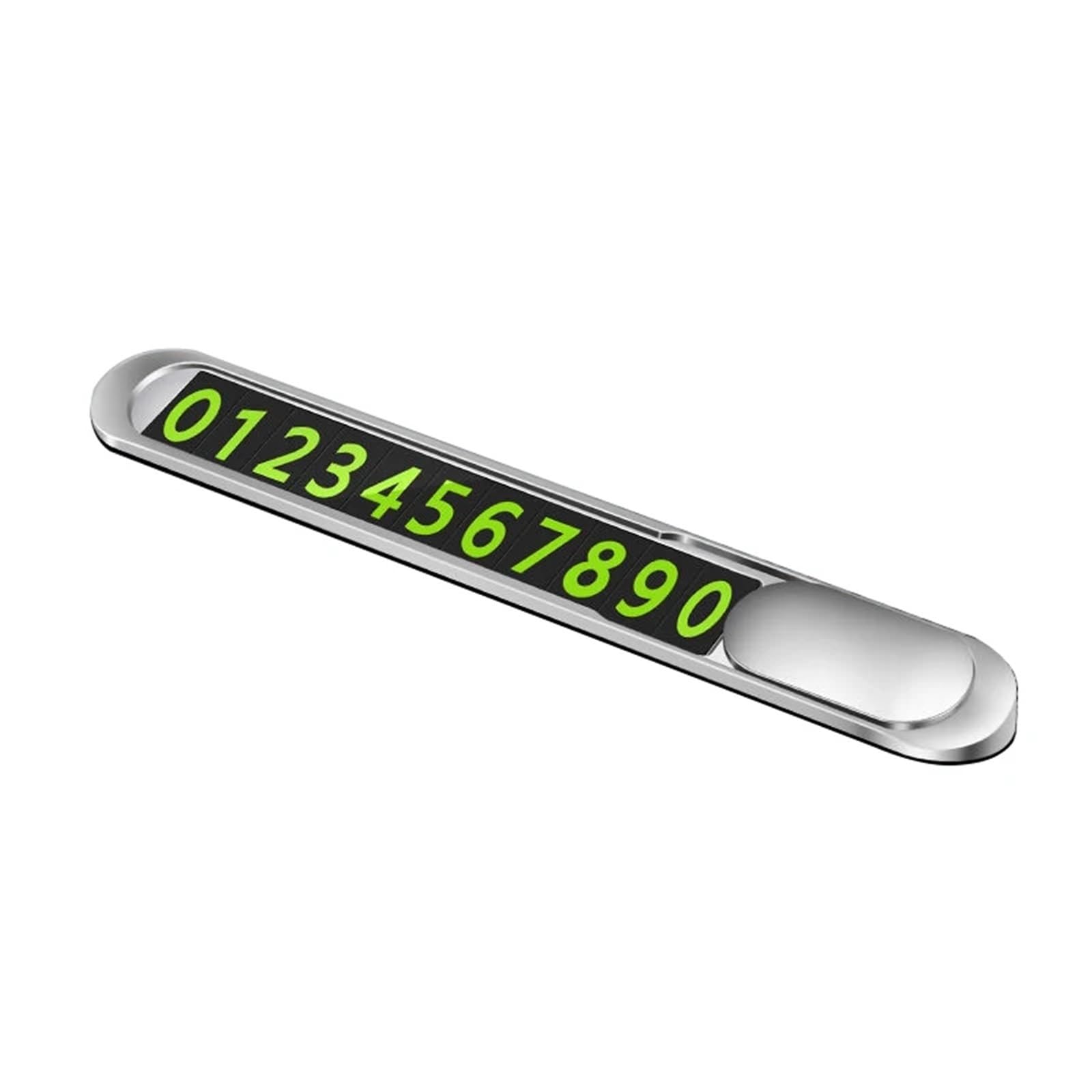 2Pcs Luminous Car Temporary Parking Card Sticker Hidden Auto Phone Number Plate Accessories for Car(Color1)