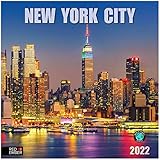 RED EMBER New York City 2022 Hangable Wall Calendar - 12' x 24' Opened - Thick & Sturdy Paper -...