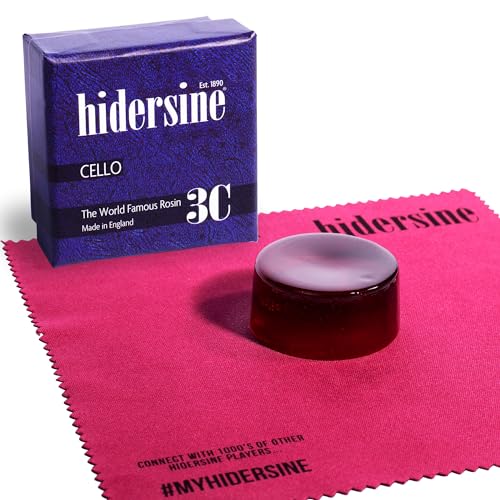 Hidersine 3C Premium Cello-Kolophonium 20 g mittelgroße Torte ideales Cello-Kolophonium für Spieler aller Standards.