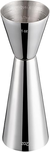 Miniatura 8 de Jigger para coctelería, Briout Jigger doble de cóctel japonés premium de acero inoxidable grado alimenticio 304, 2 oz 1 oz con mediciones