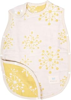 ミルフィーユデコットン 日本製 ベビー スリーパー 6重ガーゼ N1130 北欧イエロー