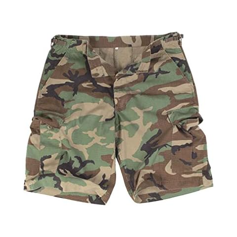 Mil-Tec US Bermuda Shorts R/S in Woodland Cover