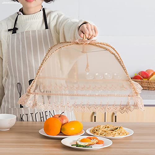 Grande Housse De Protection Pliable En Maille 2 Pièces 50x70cm - Anti-Mouches Et Insectes Pour Barbecue, Pique-Nique Et Fêtes