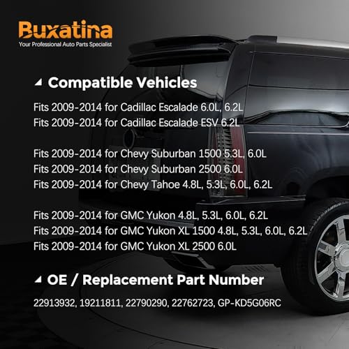 Image of 22913932 Parking Assist Backup Camera for Cadillac Escalade (ESV) 2009-2014, for Chevy Tahoe Suburban 1500 2500, for GMC Yukon (XL 1500 2500) Rear Camera 22790290 19211811 22762723
