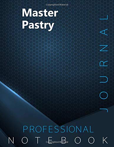 Master Pastry Journal, Certification Exam Preparation Notebook, examination study writing notebook, Office writing notebook, 140 pages, 8.5” x 11”, Glossy cover