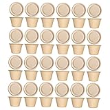 CHICAMPERA Biologisch Abbaubare Soßenbecher Zellstoff 4oz Mit Deckel Einweg Gewürzbehälter Zum Mitnehmen Auslaufsicher Für Picknick Büro Und Restaurant 50 Stück