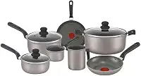 Jogo de Panelas Antiaderente Rochedo Talent Imusa 7 Peças, Cinza, com Thermo-Sinal e Revestimento Tefal®