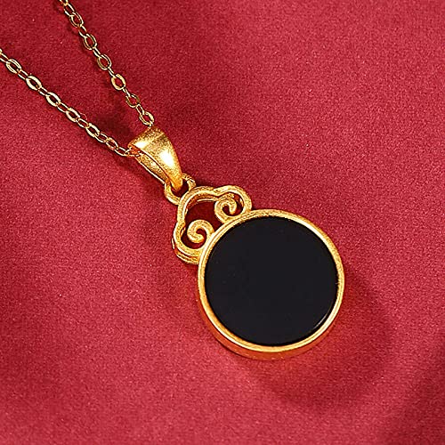 Collier jade noir S925 pour sublimer vos tenues de soirée