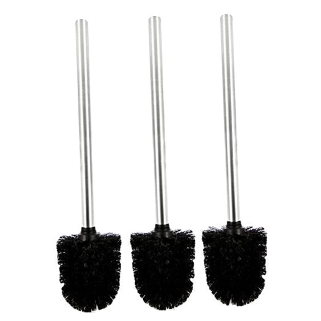 PRETYZOOM Scopino Gabinetto 2 Pz Spazzolone con Manico Detersivo Scopino WC Silicone Scopino per WC in Acciaio Inox Scopino WC con Manico in Acciaio Inossidabile Completamente Automatico