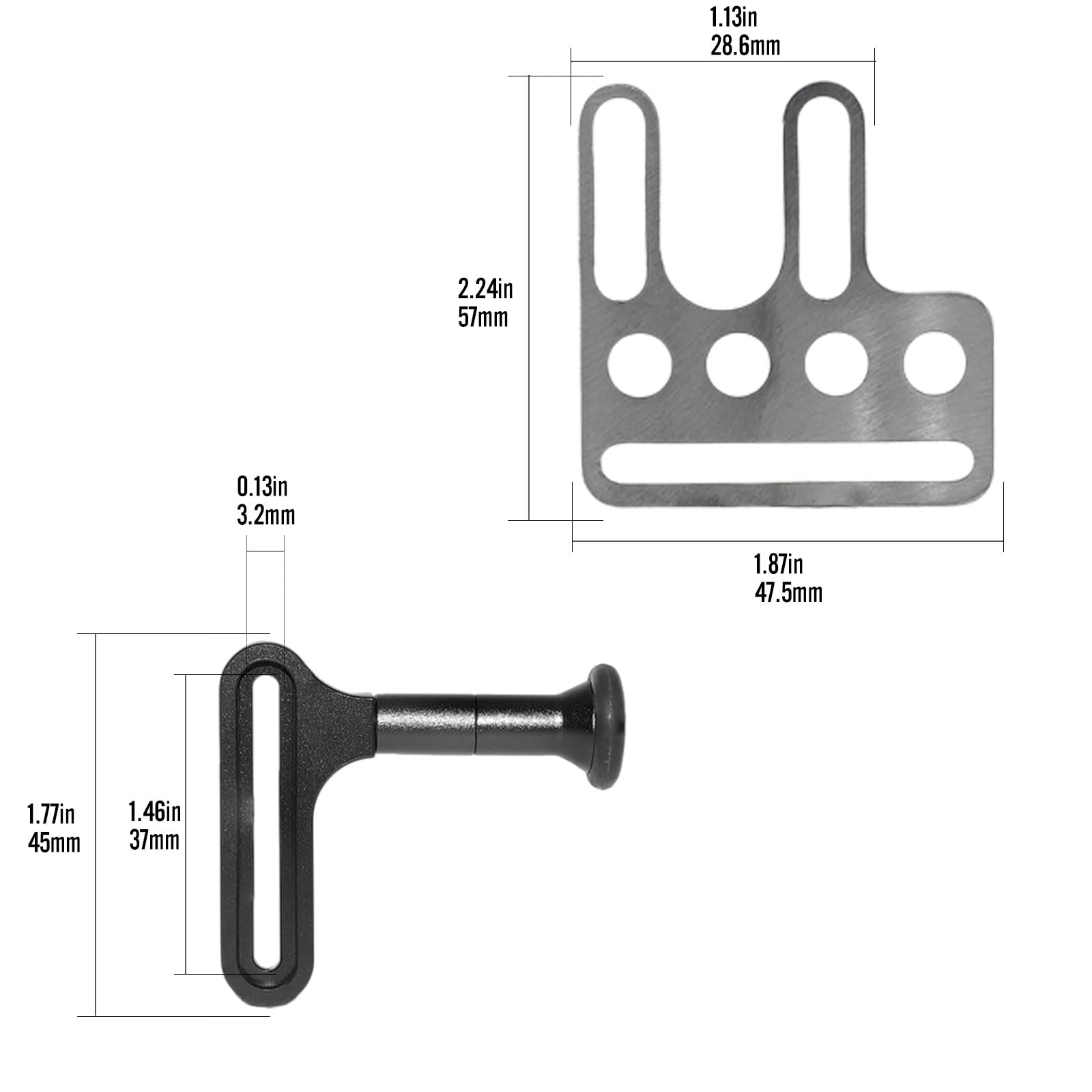 Nitescuba NS10-S Déclencheur avec Levier d'Extension pour Plateau de Plongée, Stabilisateur de Boîtier de Caméra Sous-Marine