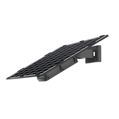 SECUPOE 20Watt Solar Panel with 26000mAh Battery – 12VDC Output, Fast Charging, IP65 Waterproof, Ideal for Security Cameras, Outdoor Lights & More