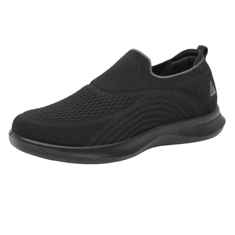 Men's Slip-On Linen-Blend Loafers Lightweight Design with Contrast Topstitching for Spring Garden Parties