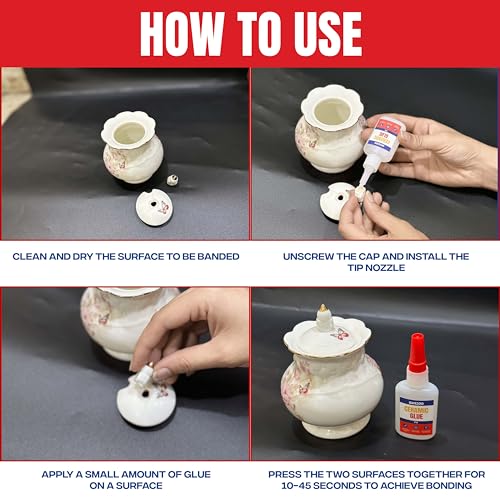 Gh1200 SUPER GLUE 20G X 2, Ceramic Glue Repair thumb #3