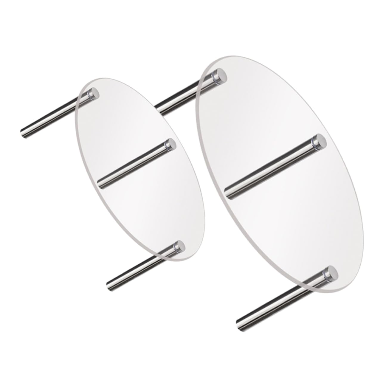 Mikinona 2 Pcs Acrylic Cake Stand Metal Cupcake Tower Acrylic Cake Display Holder Acrylic Transparent Cake Dessert Display Stand