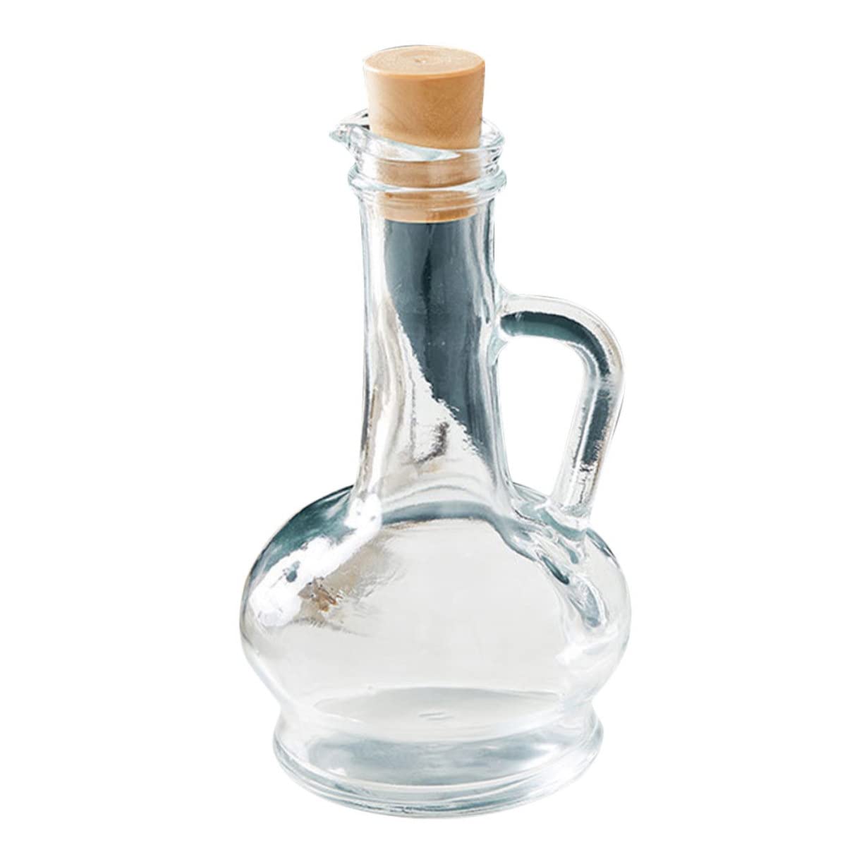 Botella de cocina transparente que evita líos al servir vinagre o aceite en tus platos