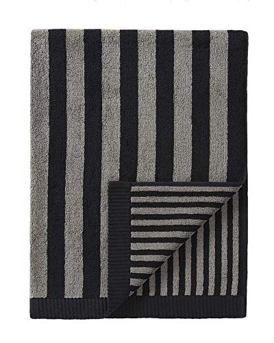 Preisvergleich Produktbild Marimekko - Kaksi raitaa - Badetuch - Duschtuch - Grau / Schwarz - 75x150cm