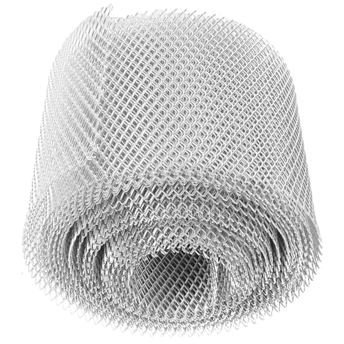 HAKIDZEL Protector contra Canalones de Aluminio a Plata de Aleación de Resistente Condiciones Climáticas Duras Cubiertas Eficaces para Sistema de Drenaje y Bajantes Hojas y Suciedad