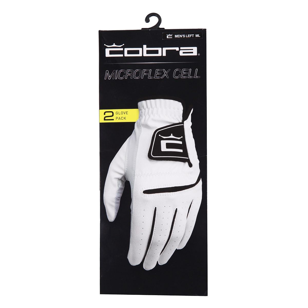COBRA Golf Herren Micro-Flex-Zellen-Handschuh für linke Hand, Doppelpack