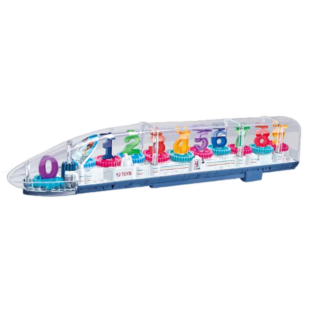 Amisha Gift Gallery Transparent Bump N Go Metro Bullet Train for Kids with 3D Light and 360 Degree Rotation, Gear Simulation Mechanical Sound and Light (Transparent Gear Train) (B09Y3DR95B) Amazon Price History, Amazon Price Tracker