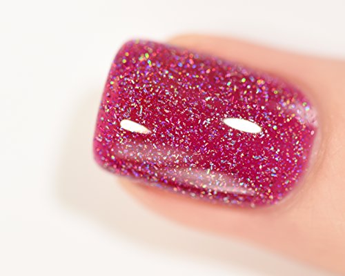 Image of ILNP Valerie - Mulberry Holographic Sheer Jelly Nail Polish