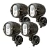 Mr Beams MBN354 Networked LED Wireless Motion Sensing Spotlight System with NetBright Technology, 200-Lumens, Brown, 4-Pack