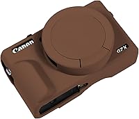 Vista 20 de Funda G7X Mark III, Funda Protectora para Cámara Digital Canon Powershot G7X Mark III, Funda de Silicona con Cubierta de Lente Extraíble, Funda