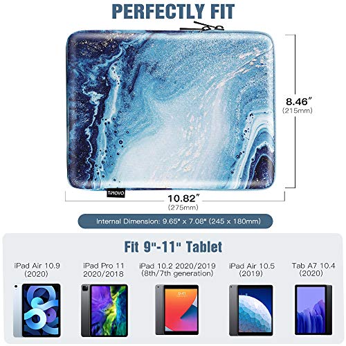 TiMOVO-Funda-para-Tablet-de-9-11-para-2020-iPad-Air-4-109-iPad-Pro-11-2018-2021-iPad-102-Galaxy-Tab-A7-104-2020-S6-Lite-2020-Surface-Go-21-Bolsa-Apta-Teclado-Inteligente-Dorado