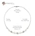 Mariell Pearl Necklace for Brides with Rhinestone Crystal Fireball Accents, 16
