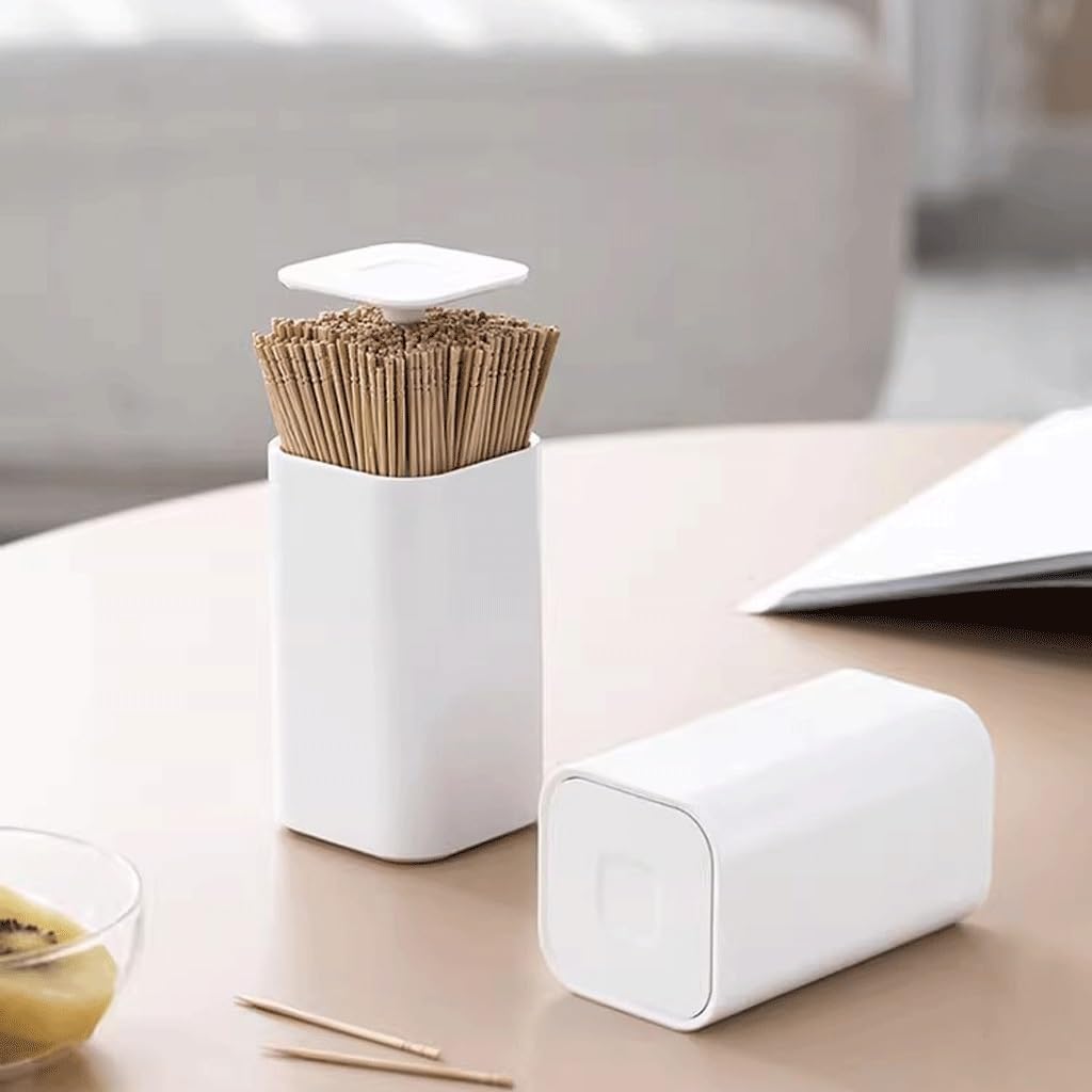 Dispenser per stuzzicadenti, Contenitore per stuzzicadenti, Cotton fioc, Semplice Contenitore per Filo interdentale, casa e Ristorante