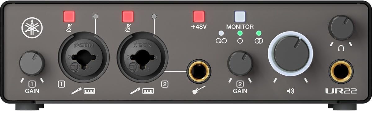 Yamaha UR22 MK3 Black Audio Interface USB 2x2 24 Bit Recording Interface