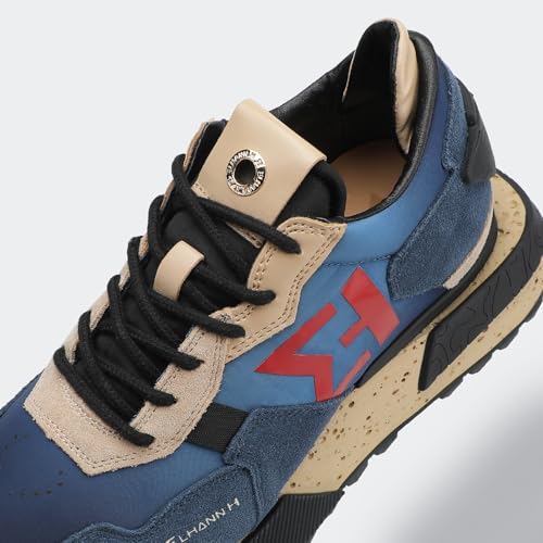 Image of The NSJ012 is a Mix of Modernity and Graphic Design. Made of Leather and Nylon its Vintage Finish Allowed it to be Elegant and Dynamic.