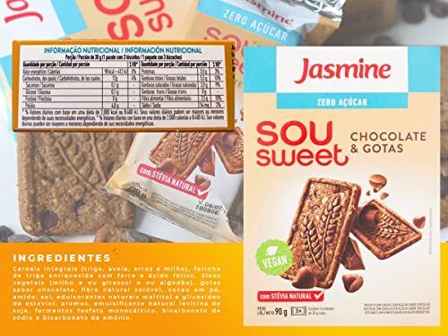 ZERO AÇÚCAR SOU SWEET CHOCOLATE COM GOTAS - CAIXETA 90g