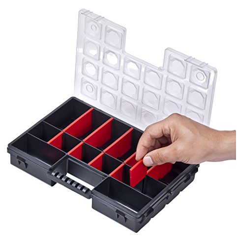 Organizer Sortimentskasten 4-14 Fächer Kleinteilemagazin Schraubenbox Werkzeugkasten Schmuckbox Schmuckkasten… – Bild 5