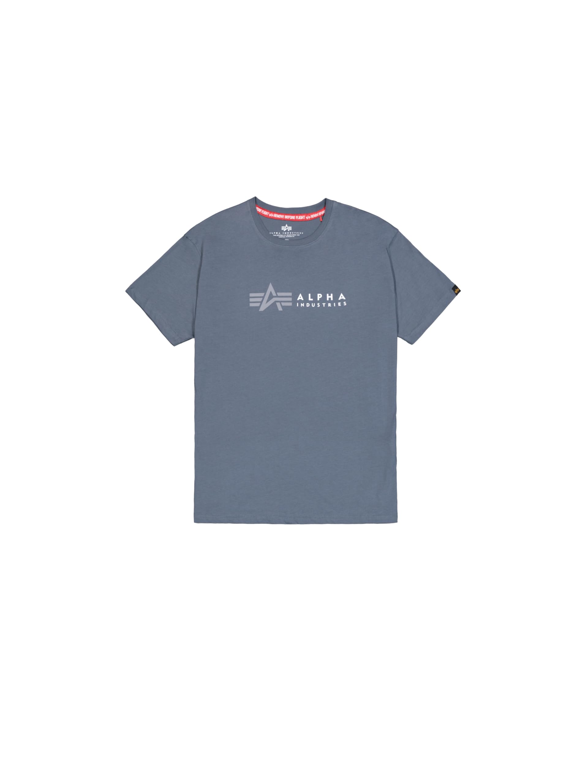 Alpha Industries Men's Alpha Label T-Shirt, Denim Blue, L