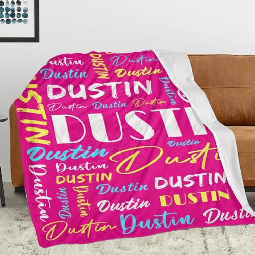 Personalized Blankets for Kids with Names Customized Blankets with Name for Adult Custom Blanket Gift for Birthday Christmas Valentines Day Gift