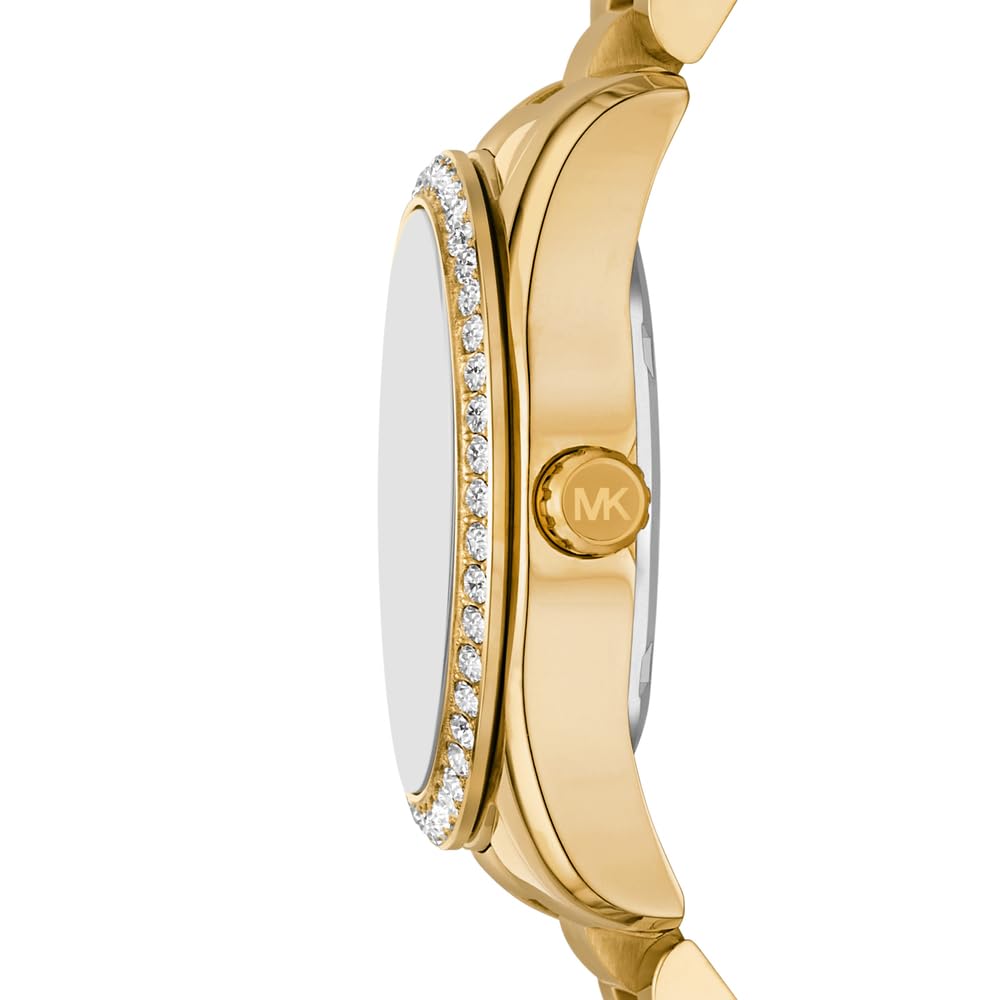 Michael Kors Lexington Damen 32MM Goldfarbene Edelstahluhr, MK4982