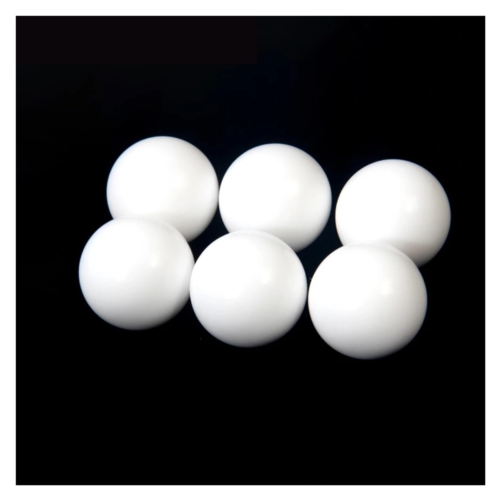 ZHGUIMING Bolas de PTFE macizo Bola F4 Bola de plástico Bomba de diafragma Bola 3/4/5/6/6,35/7/8/9/9,5/10/12/12,7/14/15/16/18~25 mm(50 PCS,18mm)