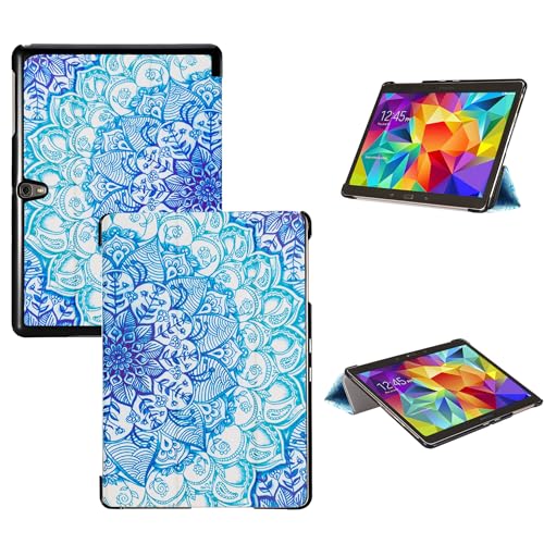 Tri-Fold Case Compatible with Samsung Galaxy Tab S 10.5 inch Tablet - SM T800&T801&T805&T807 (2014 Released), Includes a Screen Protector - Premium PU Leather Tri-Fold Cover with Auto Sleep/Wake