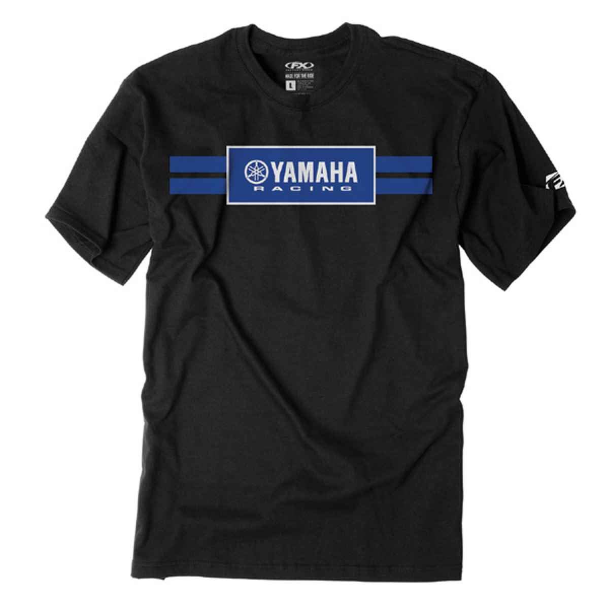 Factory Effex Yamaha Racing Stripes T-Shirt (Black - L)
