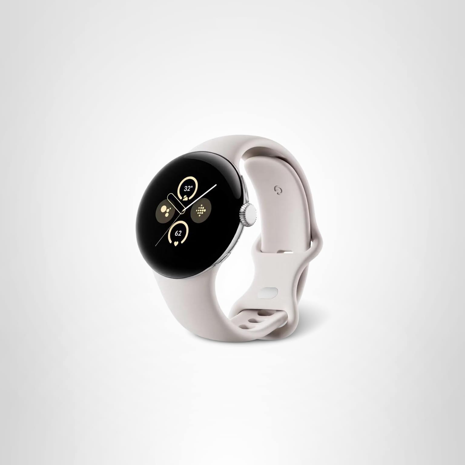 Amazon.com: Google Pixel Watch, 41mm Polished Silver Case w/Chalk