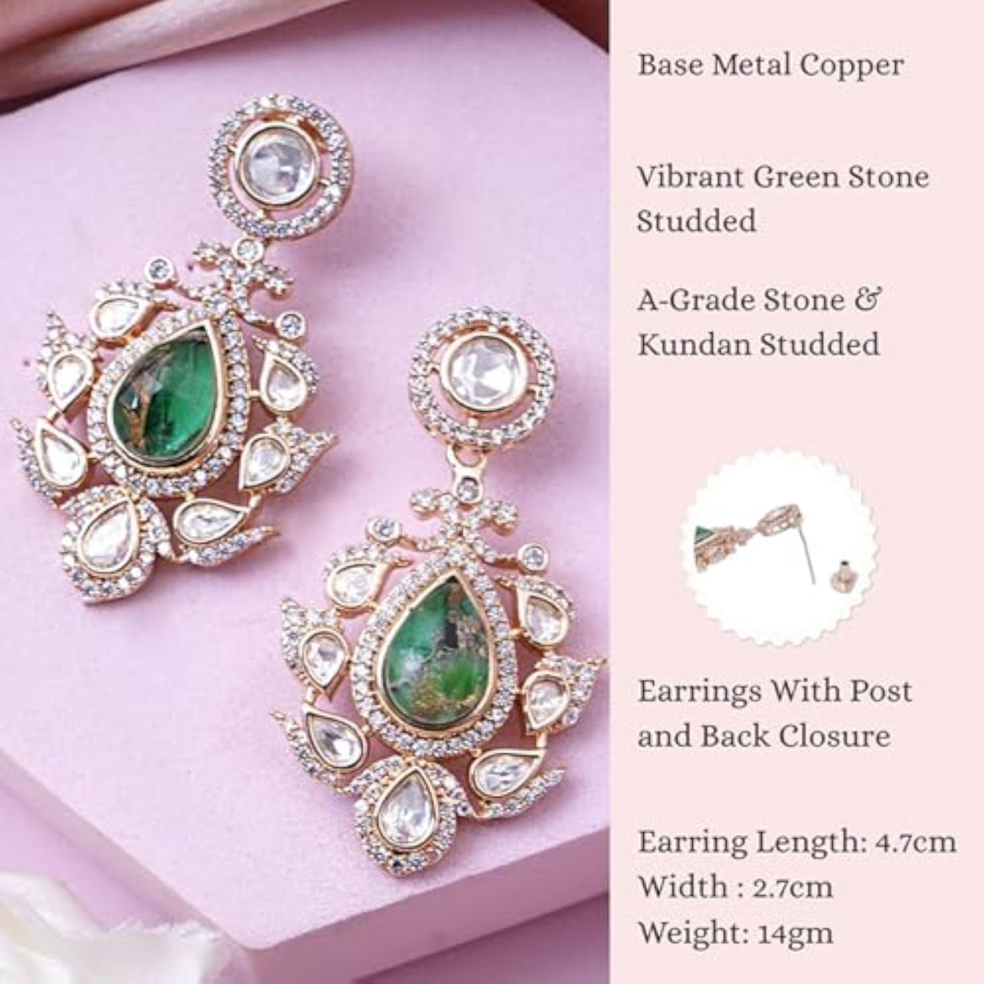 Women's Premium Diamond Stud Earrings, Elegant Design