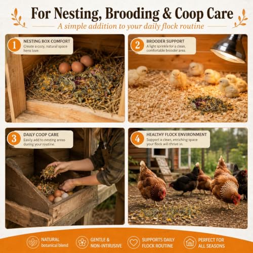 Image of MAQIHAN 30oz Chicken Nesting Herbs - Natural Dried Poultry Coop Bedding