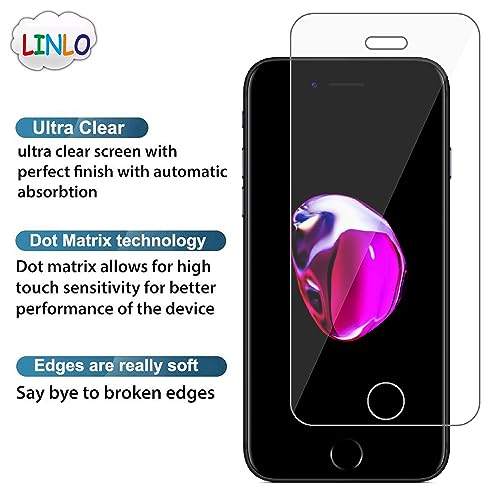 Image of Tempered Glass Screen Protector Compatible for Apple iPhone SE 3 2022 / SE 2 2020 / Apple iPhone 7 /8 with Full Screen Coverage; Except Edges and Easy Installation Kit(Transparent), Pack of 1