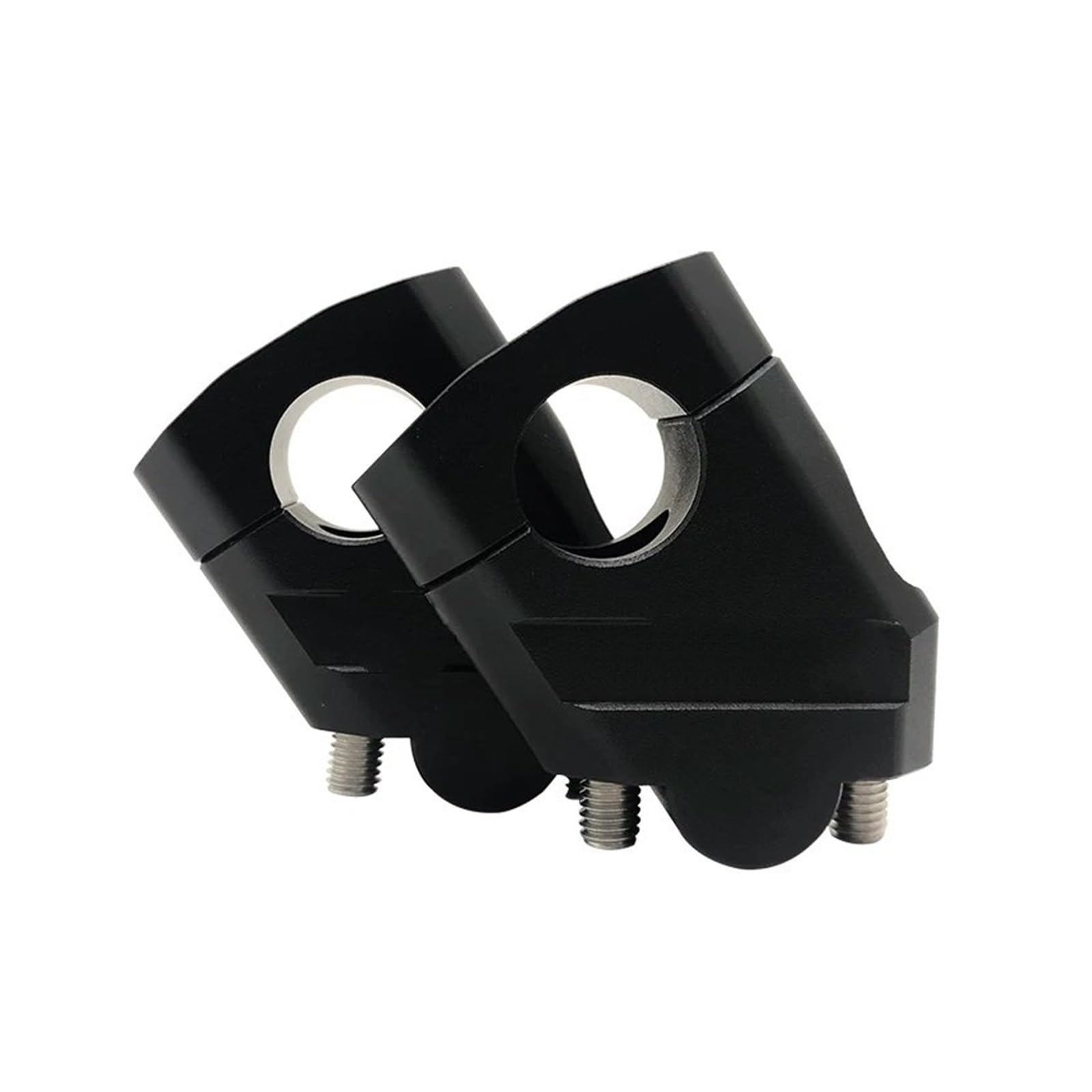 Rialzo Moto Universale Per Kawasaki Riser Bar Mount Manubrio Morsetto 28mm 1 1/8" 22mm 7/8" Montaggio Montante (22mm Black)
