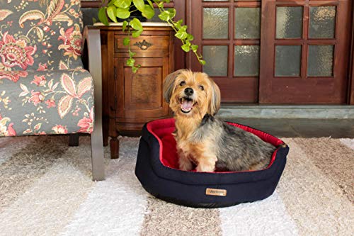 Cama Redonda Color - P - Marinho (Larg 46 x Alt 16 x Prof 43cm)