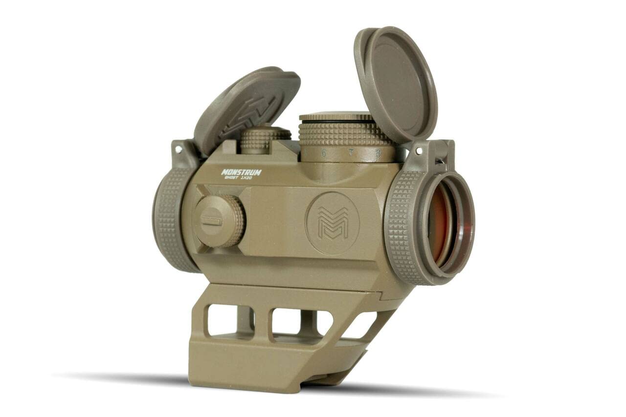 MonstrumGhost 2 MOA Red Dot Sight | with Absolute Co-Witness Riser Mount